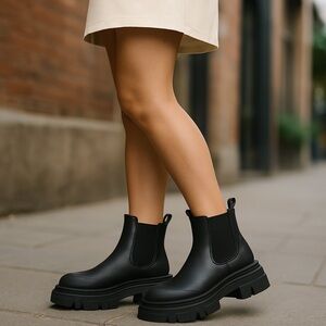 Ganni leather Chelsea boots sz 39 9 US